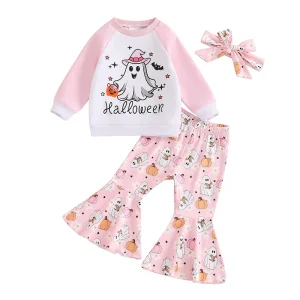 Pumpkin Patch Tee with Jogger Pants and Beanie