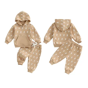 Camouflage Print Hoodie Sweatshirt and Jogger Pants