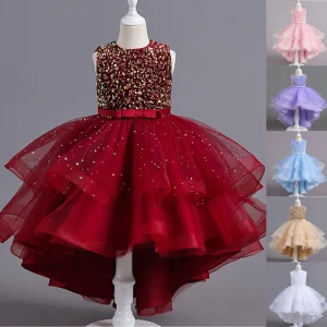 Beautiful Little Girls Ruffled Tiered Dress