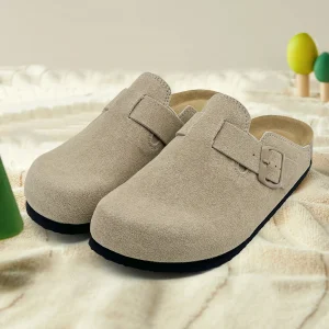 Kids Suede Sandals Slip On