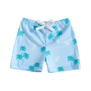 Swim Trunks with Adjustable Elastic Waist