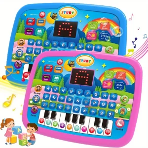 Kids Educational Learning Machine: English, Math, Music & Animal Piano Toy (batteries not included)