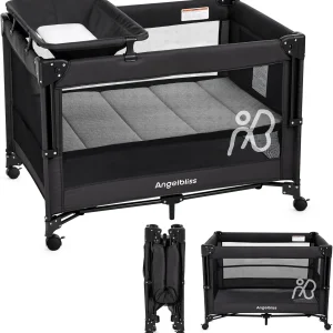 Portable Baby Bassinet Bedside Crib with Mattress