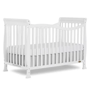 7-in-1 Convertible Full-Size Baby Crib in White